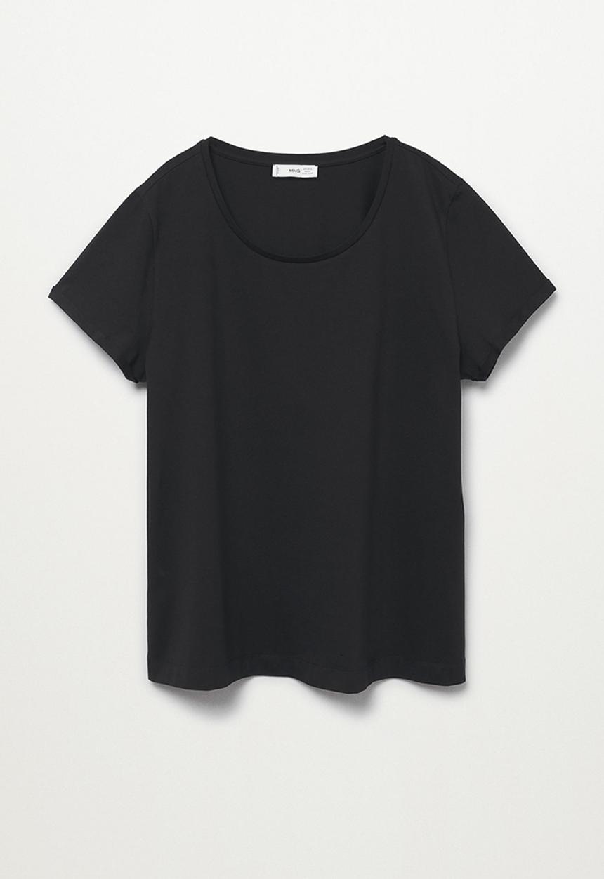 MANGO - Plus T-shirt basi - black