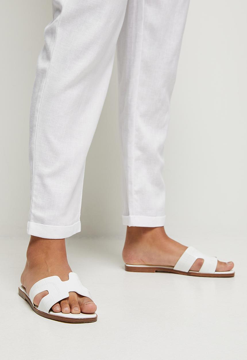 edit - Linen jogger - white