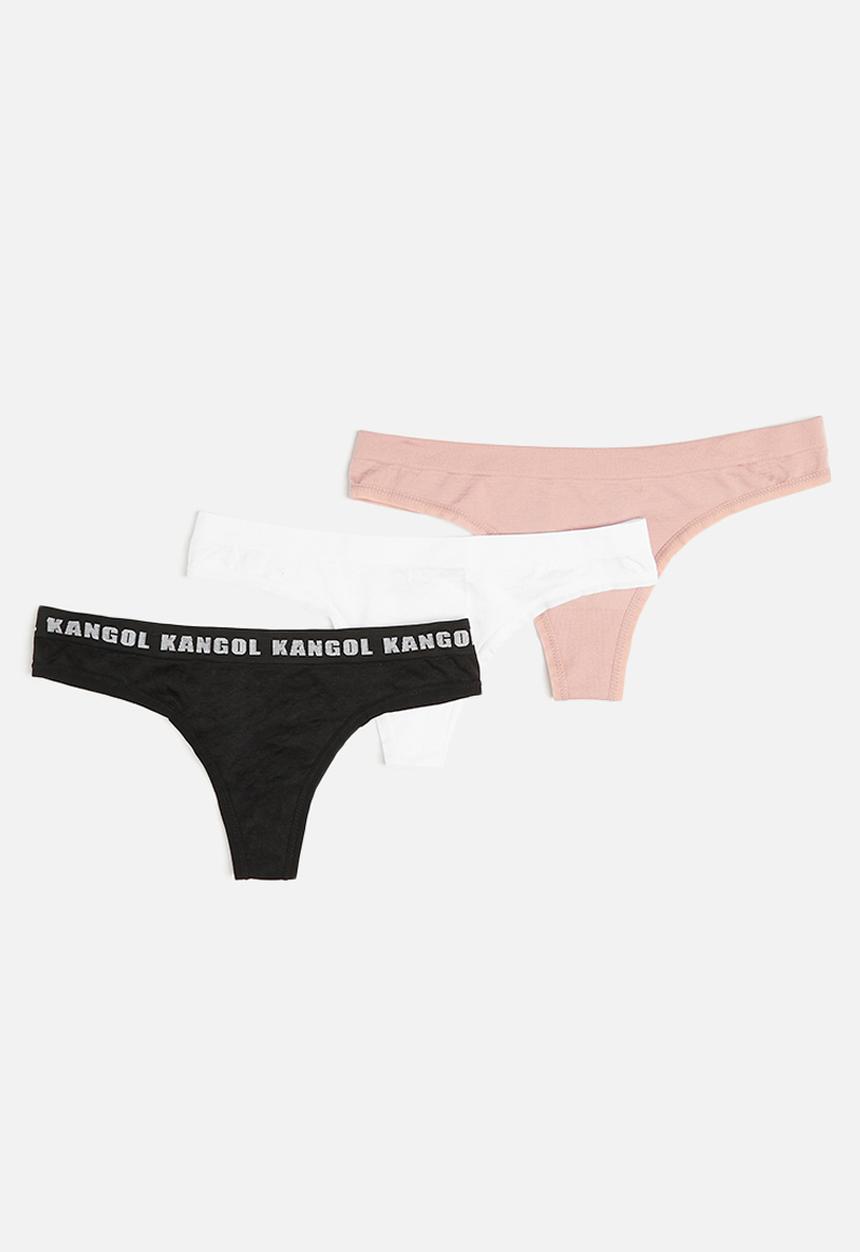 KANGOL - 3 pack seamless thongs - multi 
