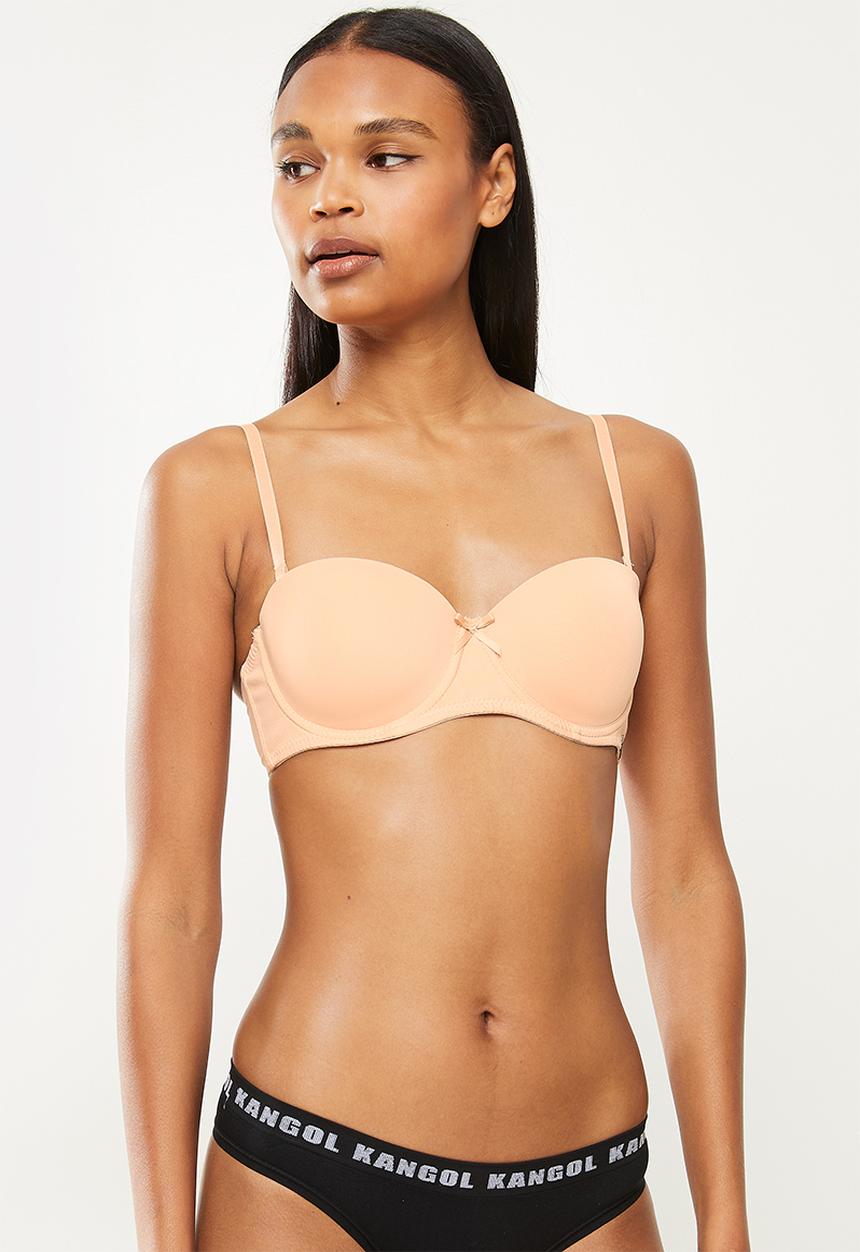 KANGOL - 2 pack multiway bra - oyster /black