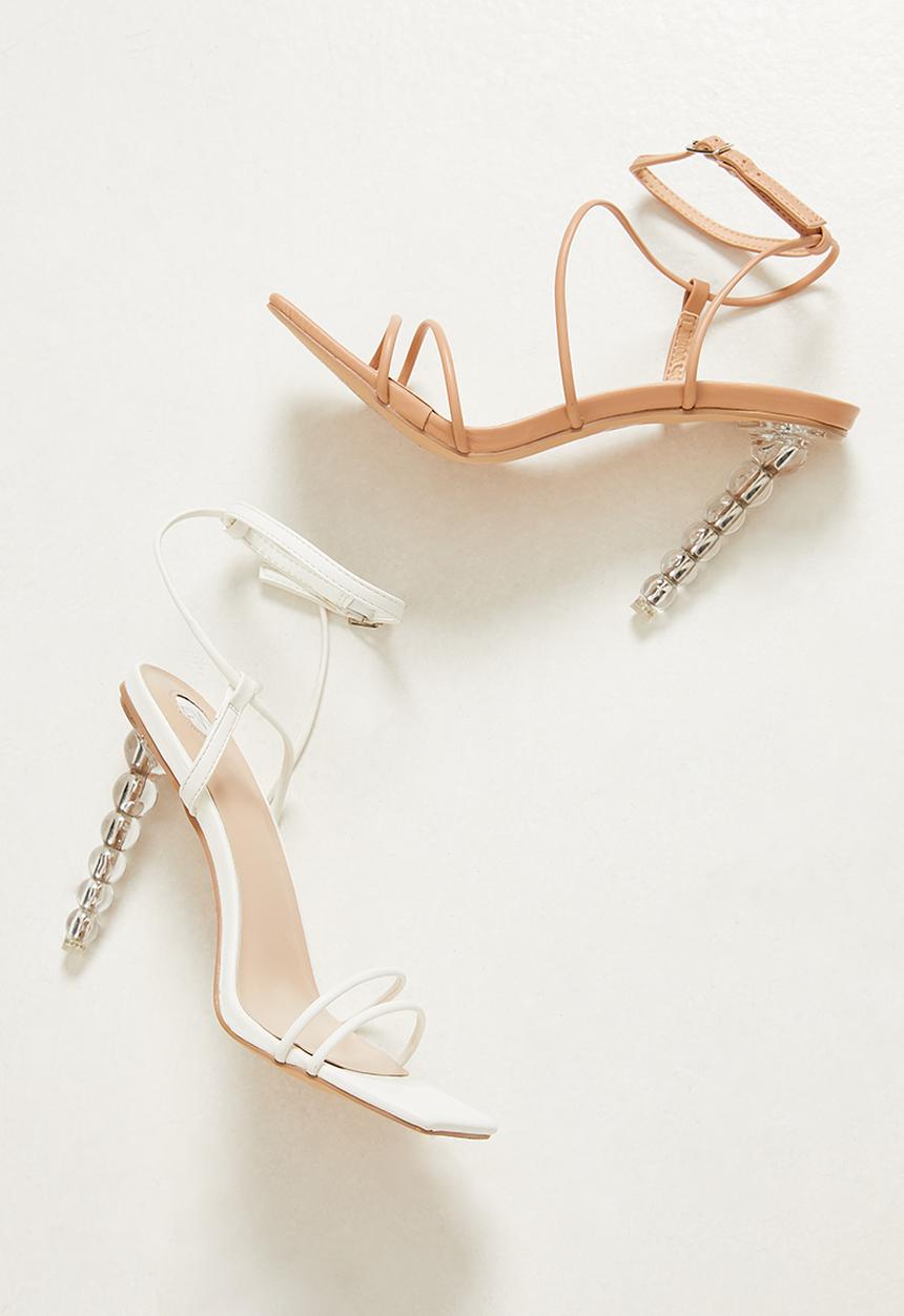 Footwork - Briette strappy bubble heel - beige