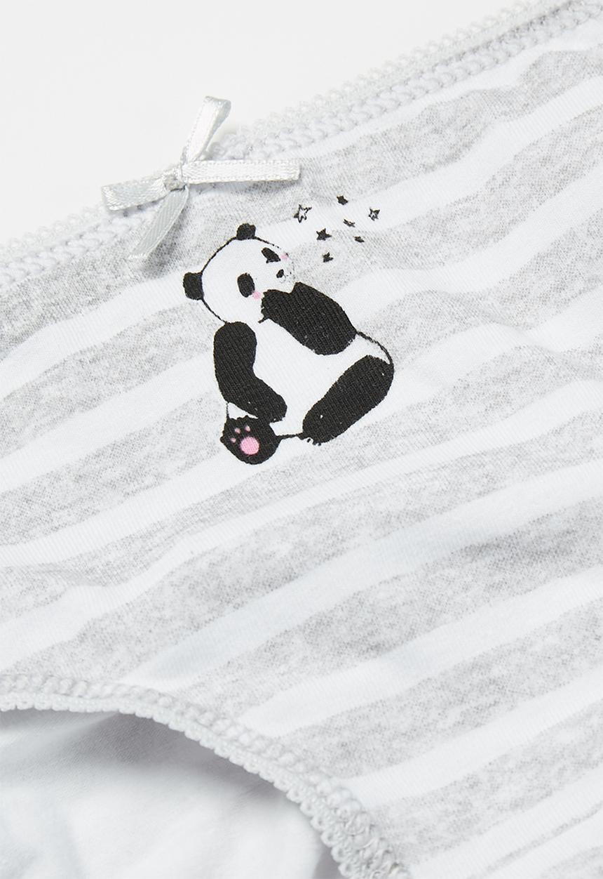 MINOTI - Girls 3 pack panda briefs - multi