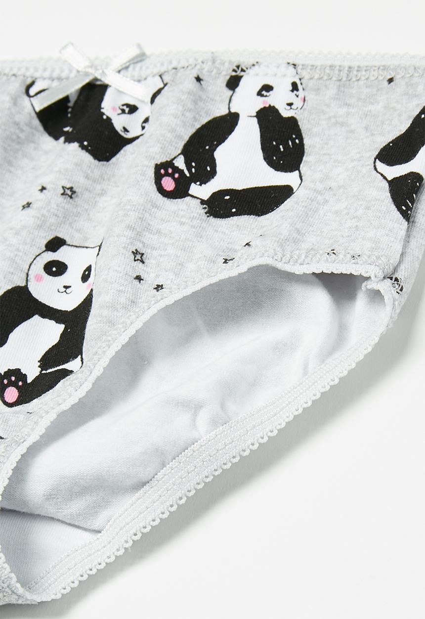 MINOTI - Girls 3 pack panda briefs - multi