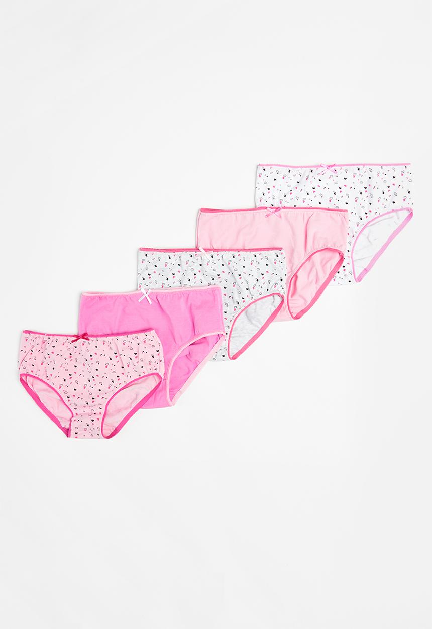 MINOTI - Girls 5 pack hearts briefs - multi