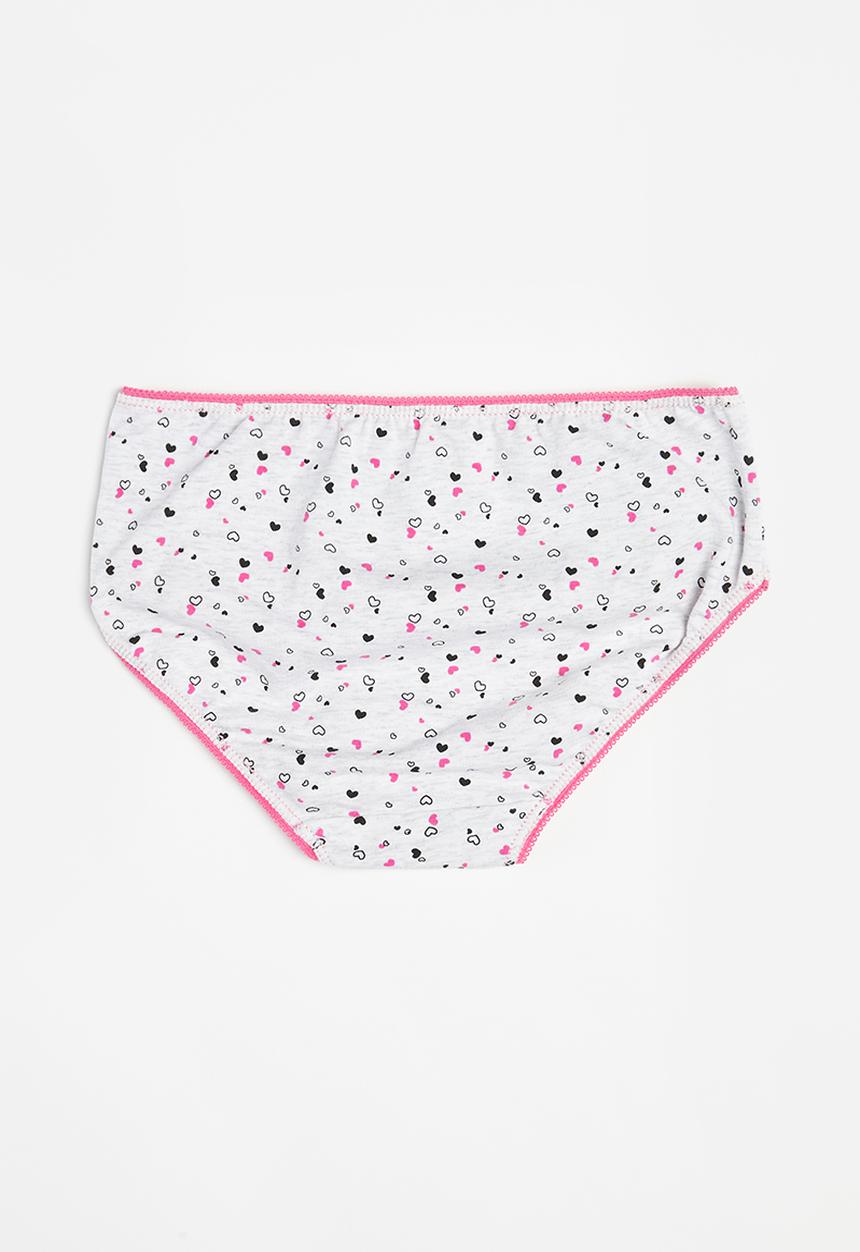 MINOTI - Girls 5 pack hearts briefs - multi