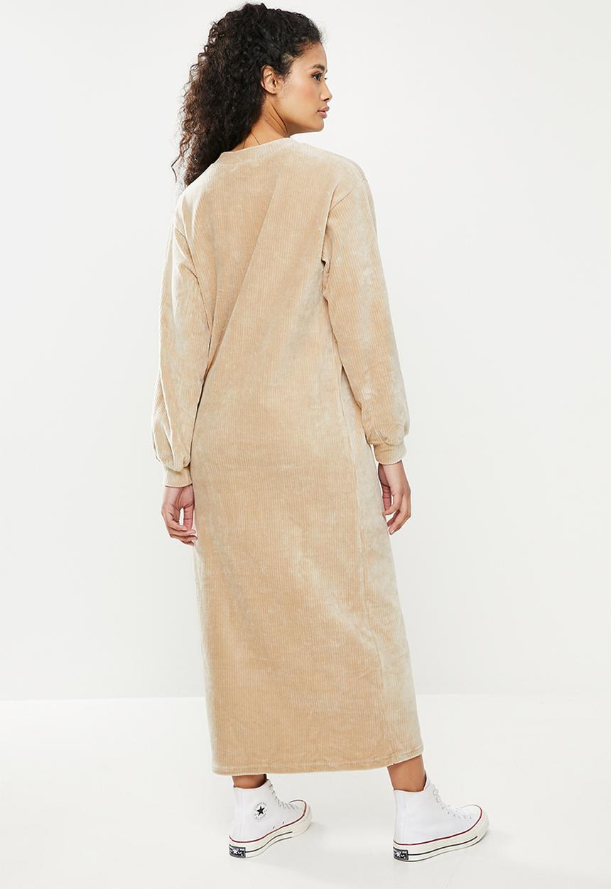 Glamorous - Oversized maxi jumper dress - stone