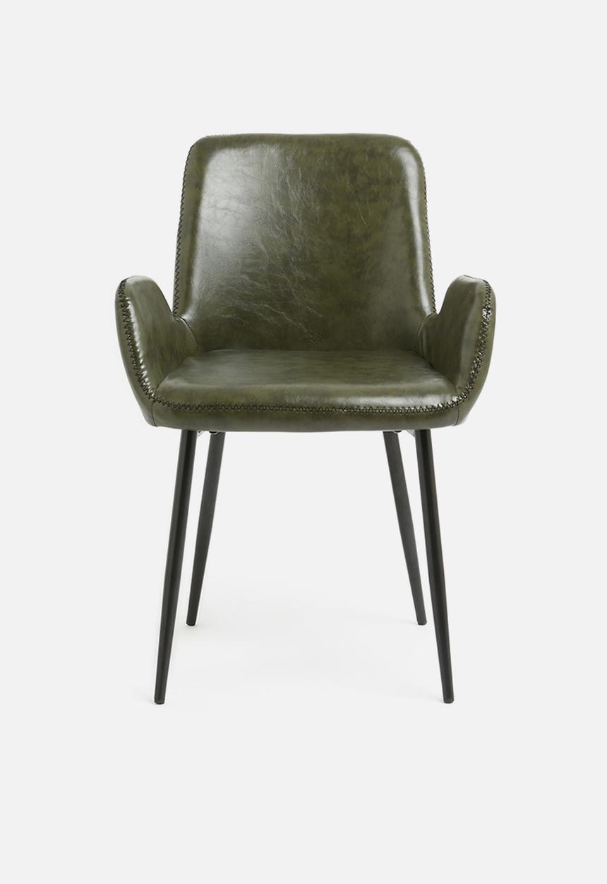 Sixth Floor - Balti dining chair - olive