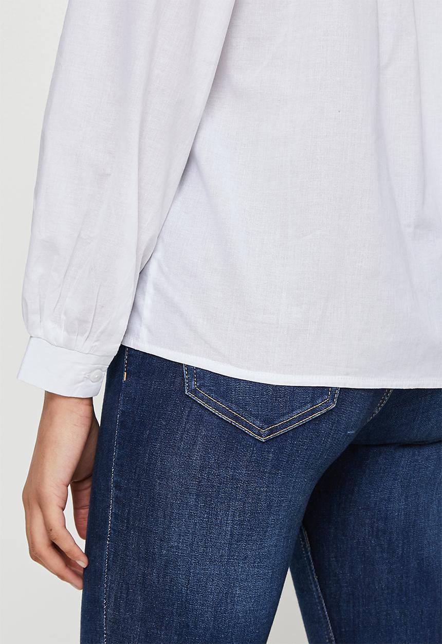 edit - Piecrust cotton shirt - white