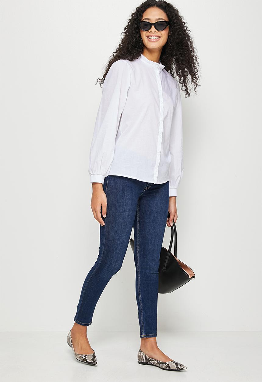edit - Piecrust cotton shirt - white