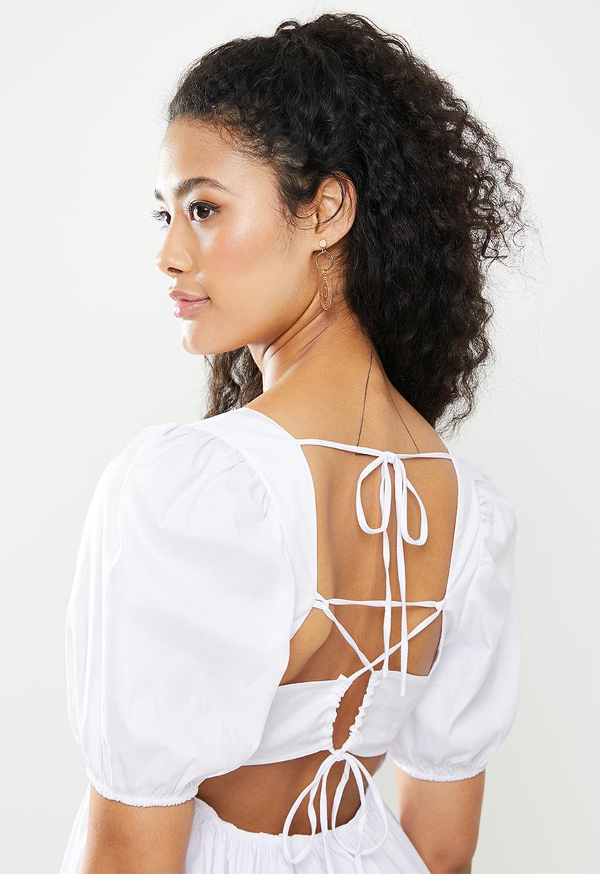 Glamorous - Sheila woven top - white