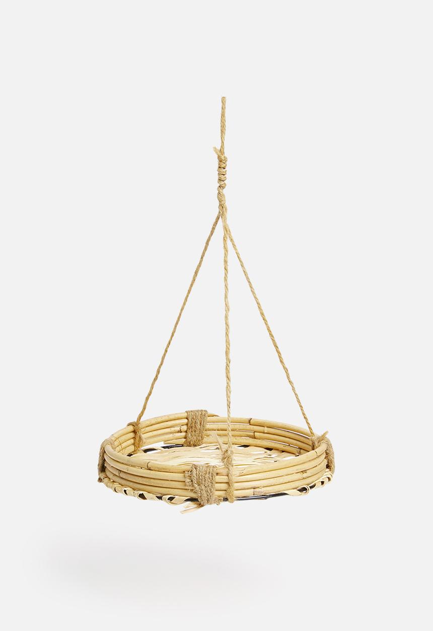 H&S - Bamboo hanging planter - natural