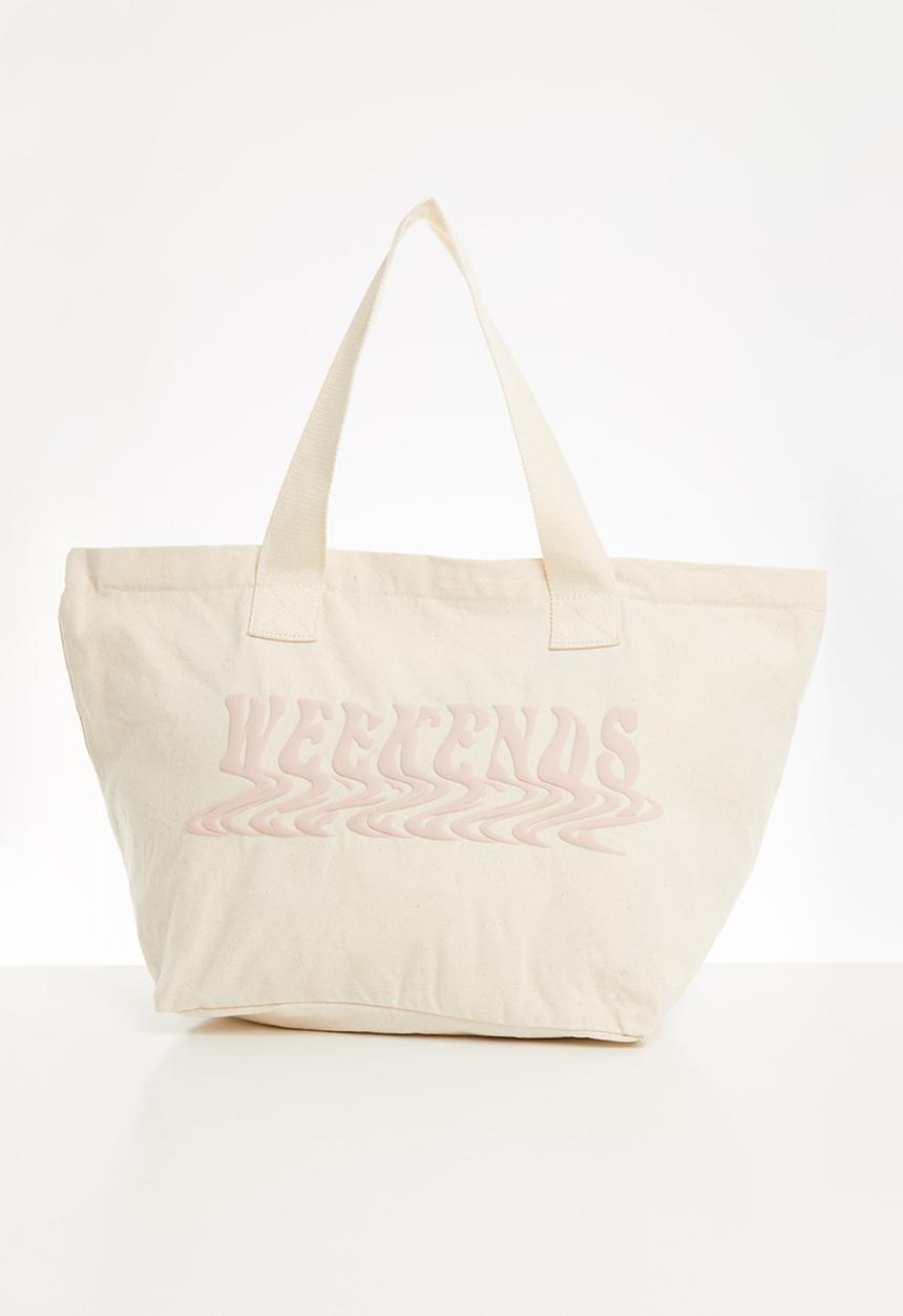 Rubi - Canvas tote bag - wavy weekends