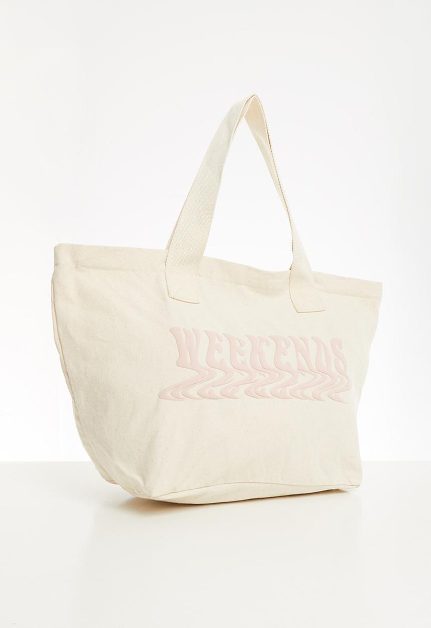 Rubi - Canvas tote bag - wavy weekends