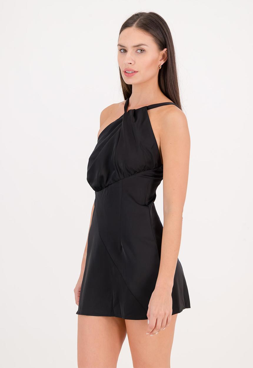The Lot - Empress halter dress - black