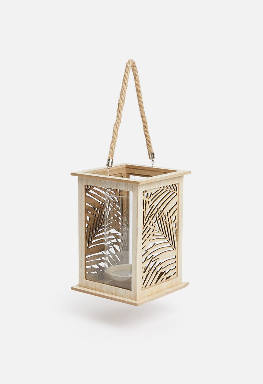 H&S - Leaf cut candle holder - natural