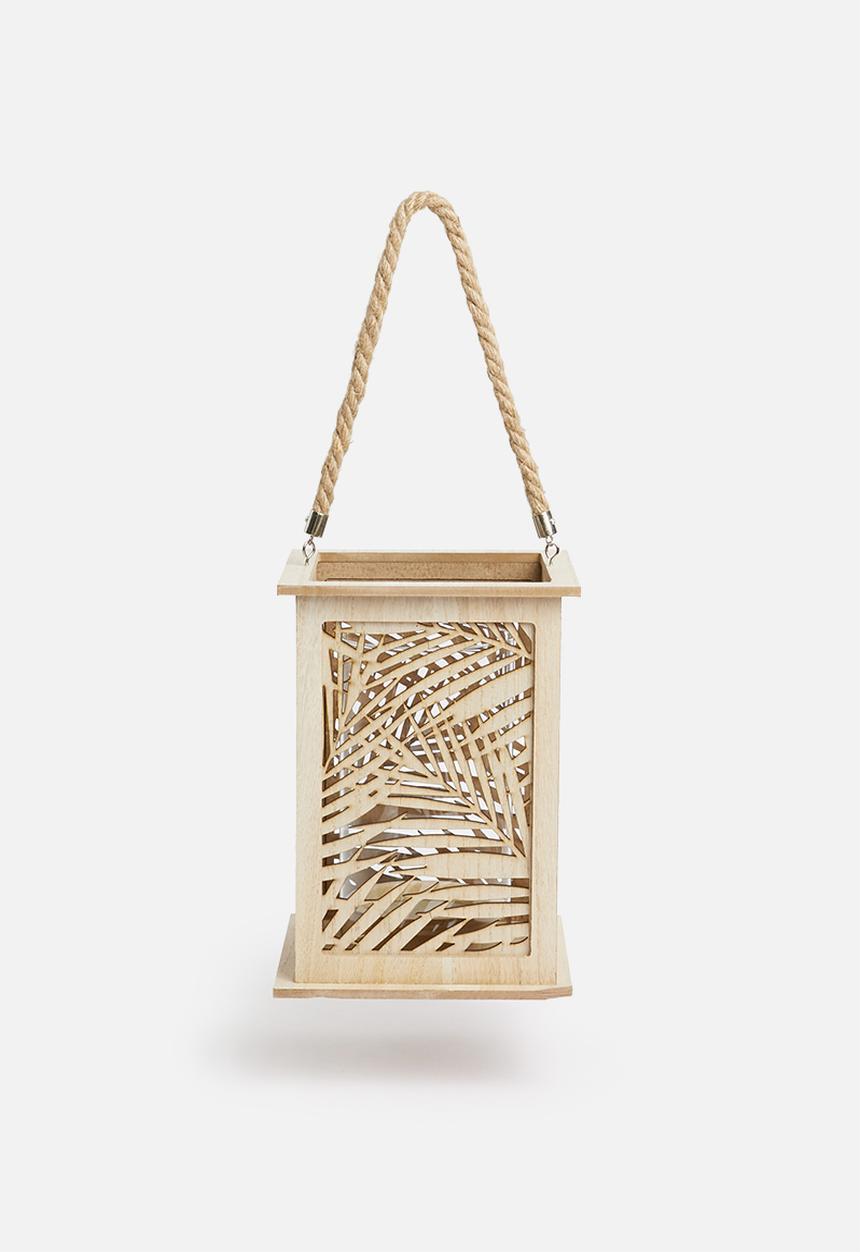 H&S - Leaf cut candle holder - natural
