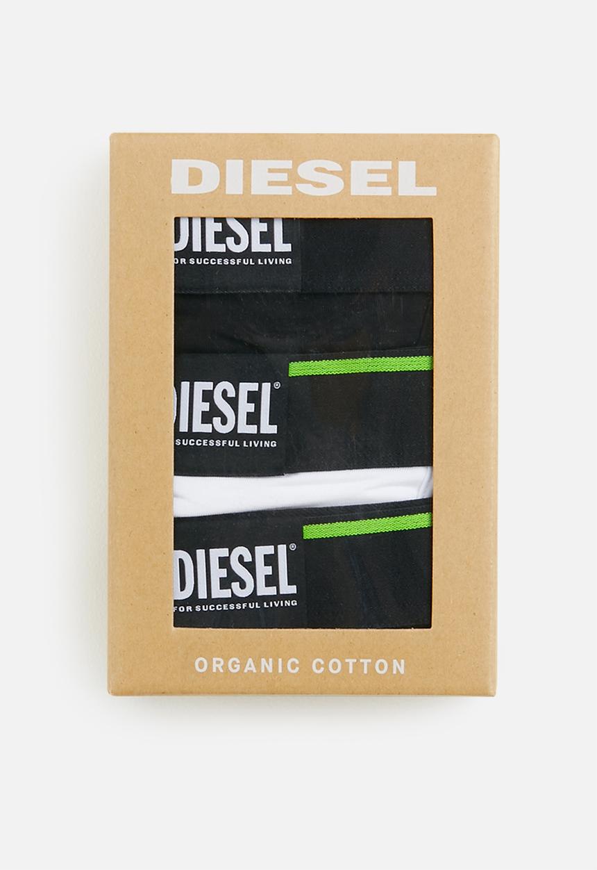 Diesel  - Umbx-damien three pack boxer shorts - black & white