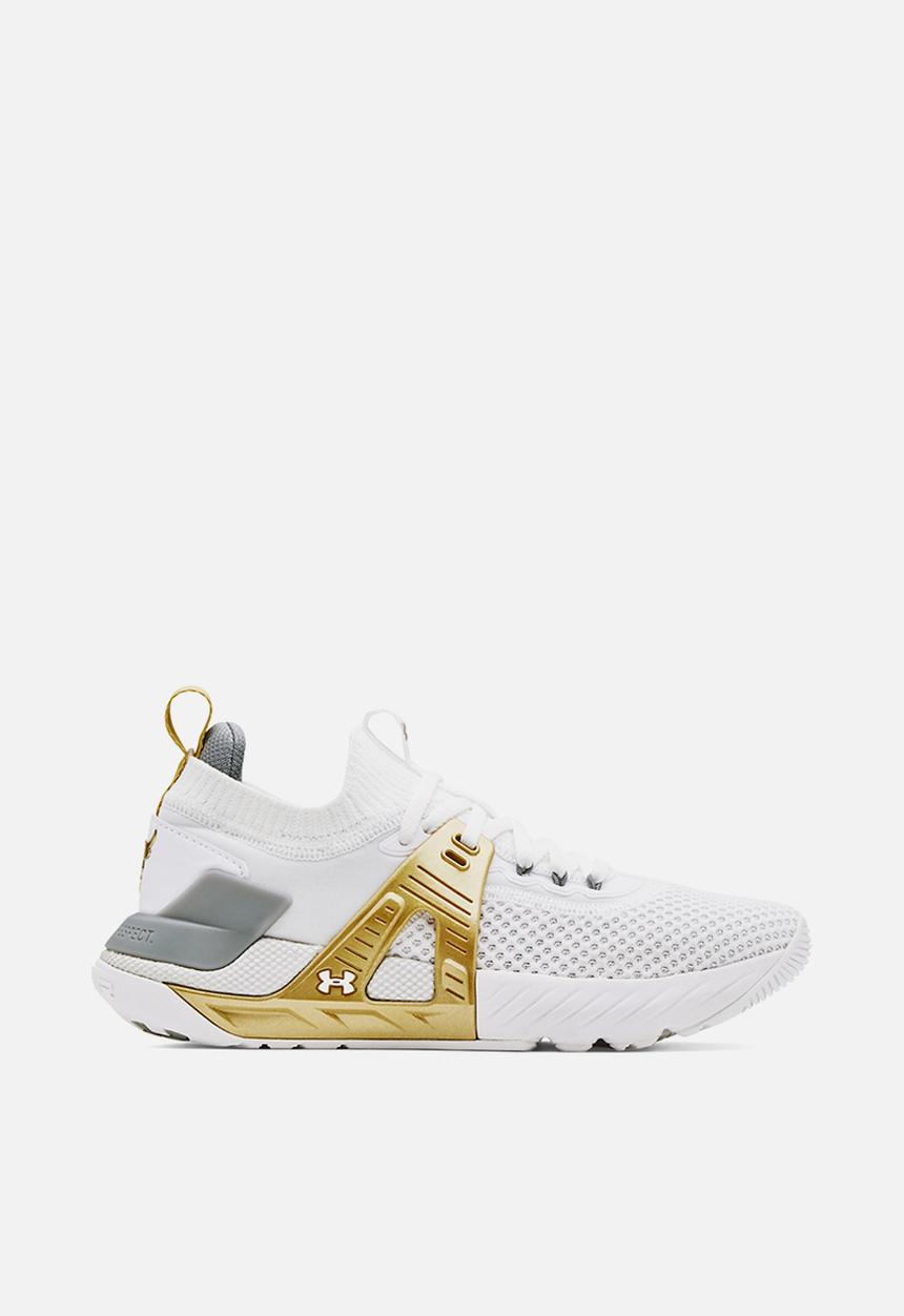 Under Armour - Ua w project rock 4 - white/metallic gold 