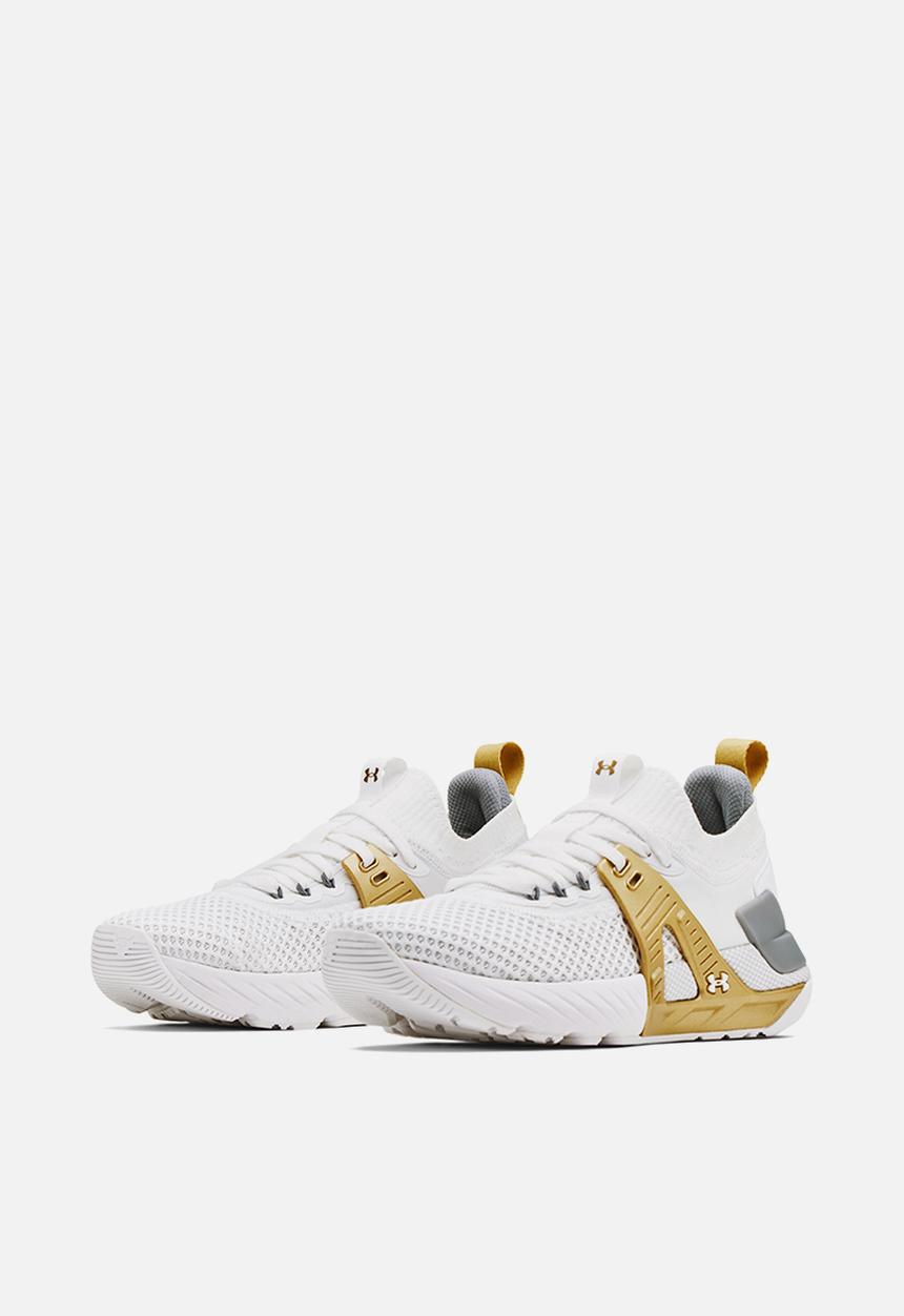 Under Armour - Ua w project rock 4 - white/metallic gold 