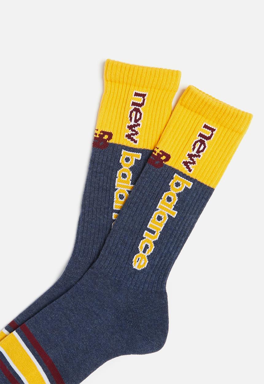 New Balance  - Higher learning crew sock 1pack - yellow & navy