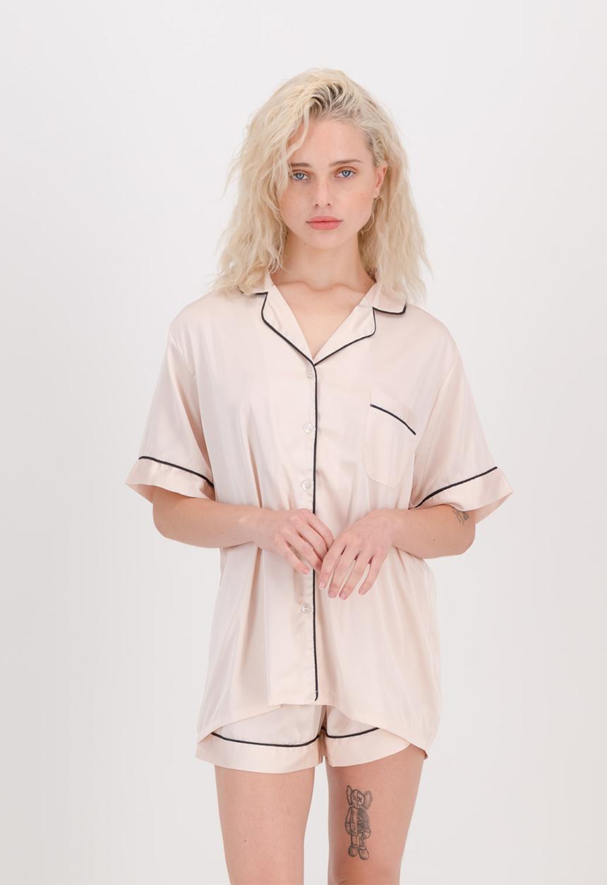 The Lot - Satin pj set short - pink