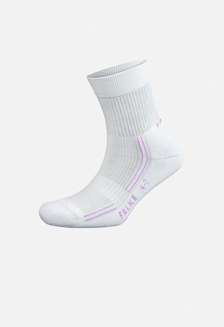 Falke - Netball socks - white & bright lilac