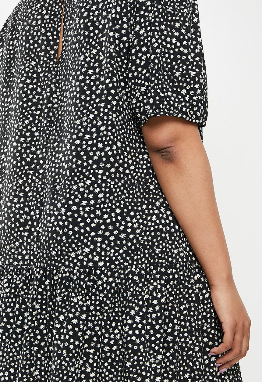 Blake - Drop waisted mini - black & white