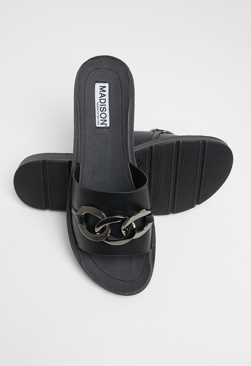 Madison® - Caroline chain strap slide - black