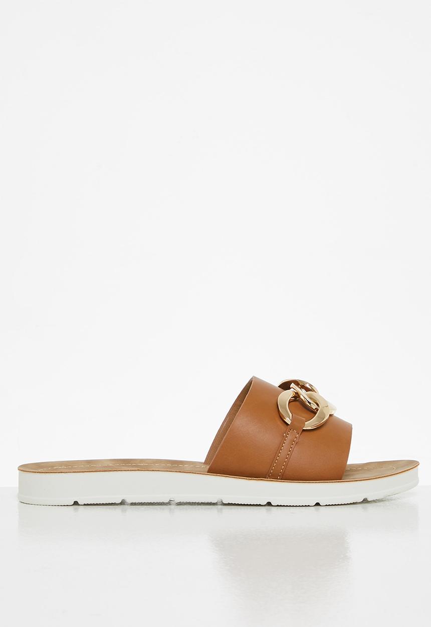 Madison® - Caroline chain strap slide - tan