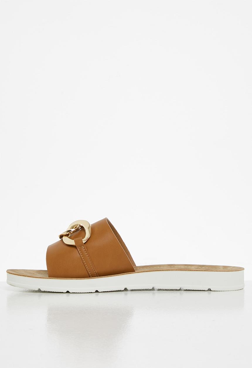 Madison® - Caroline chain strap slide - tan