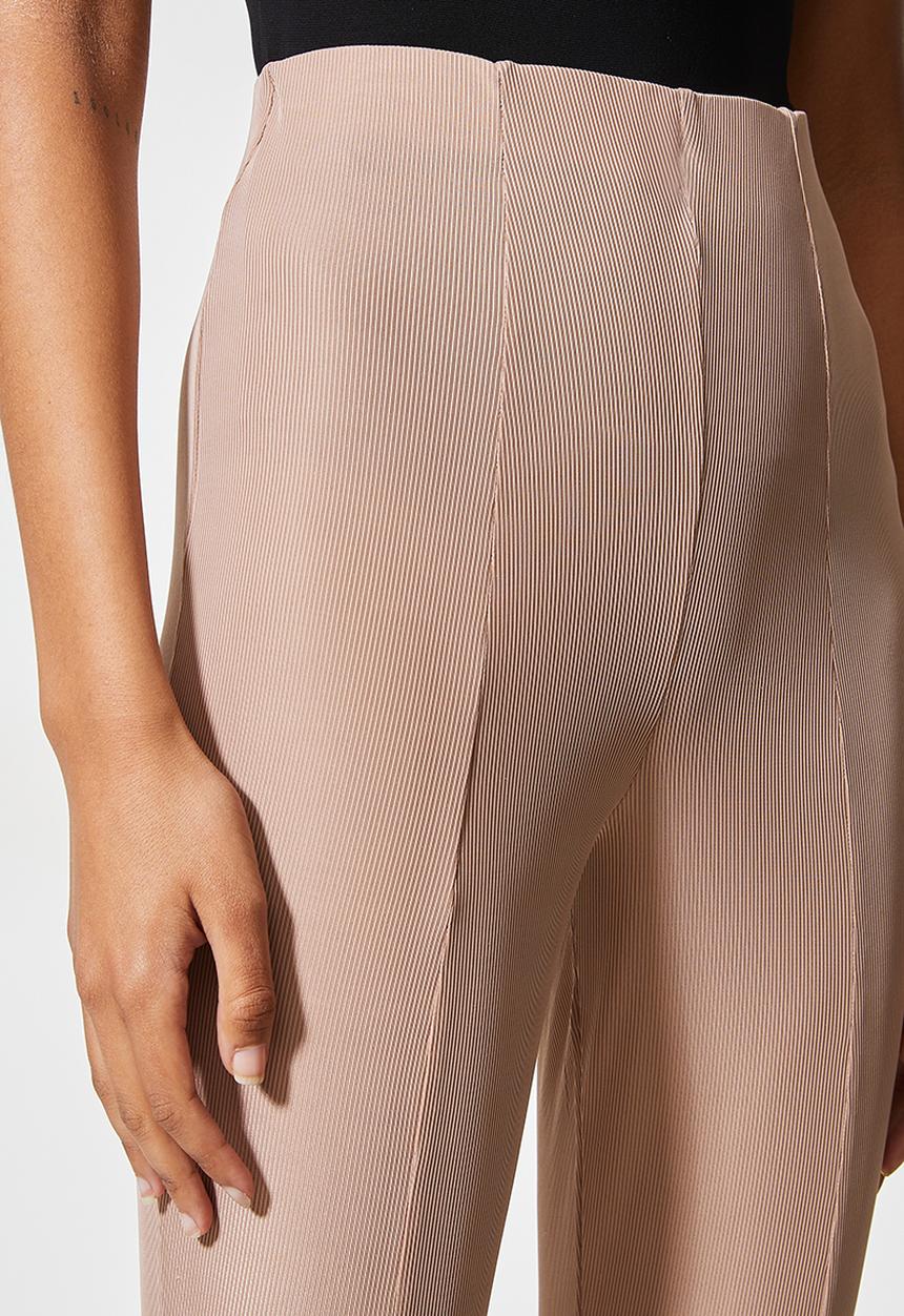 VELVET - Front slit pull on tregging - neutral