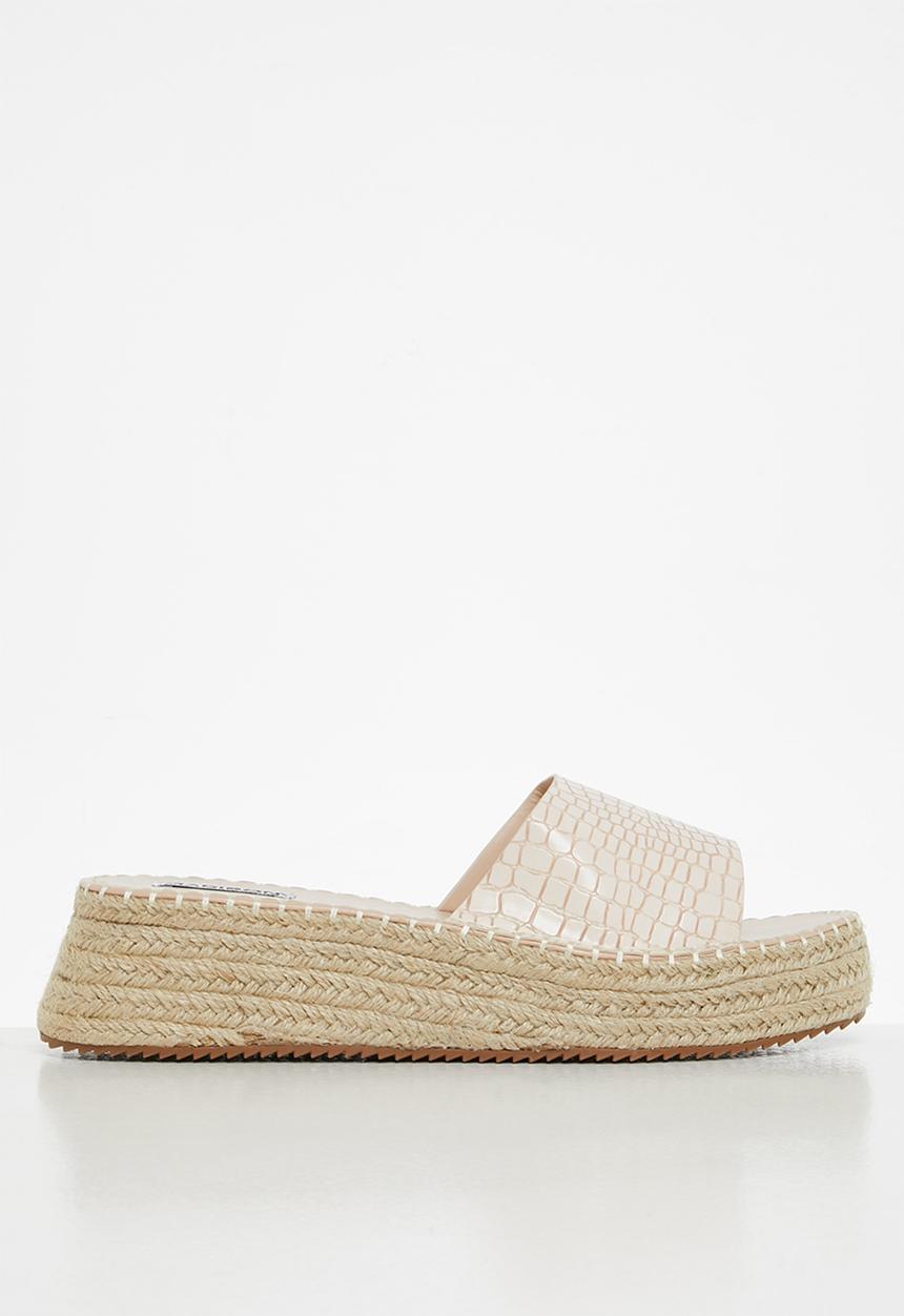 Madison® - Courtney espadrille flatform sandal - stone