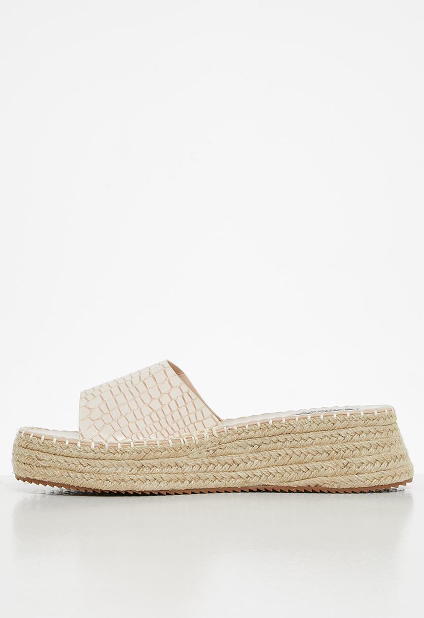 Madison® - Courtney espadrille flatform sandal - stone
