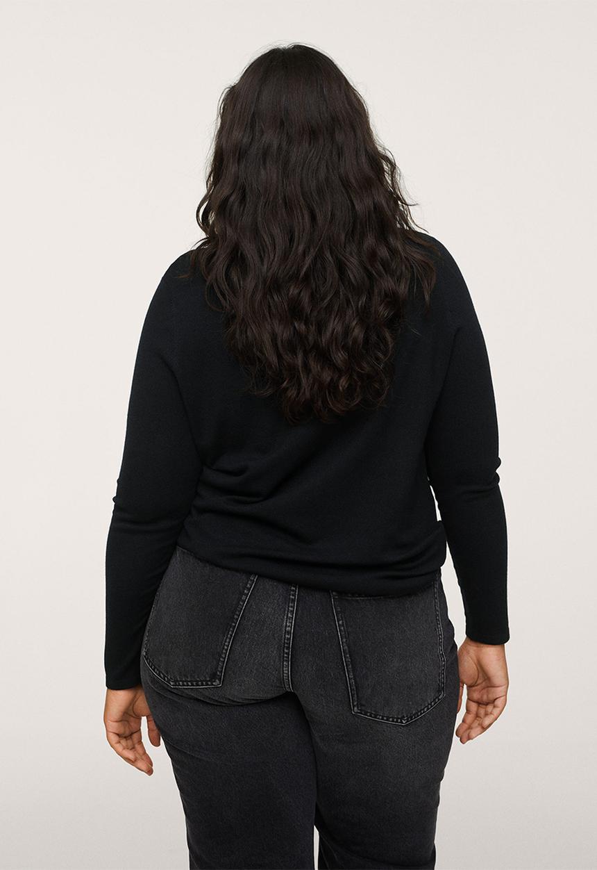 MANGO - Plus sweater blonli - black