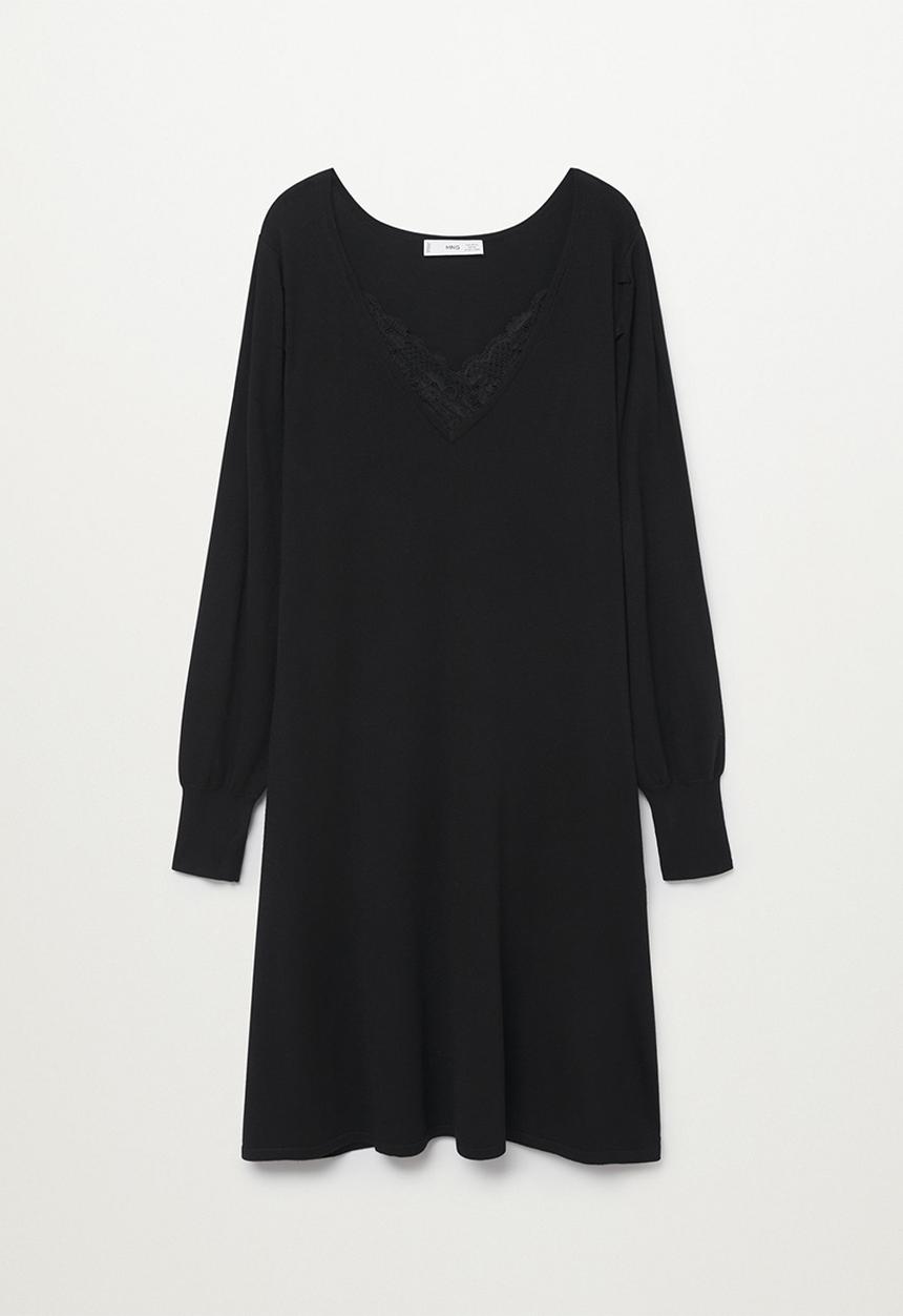 MANGO - Plus dress blonli - black