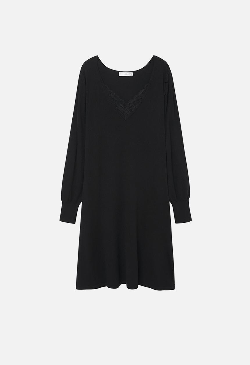 MANGO - Plus dress blonli - black