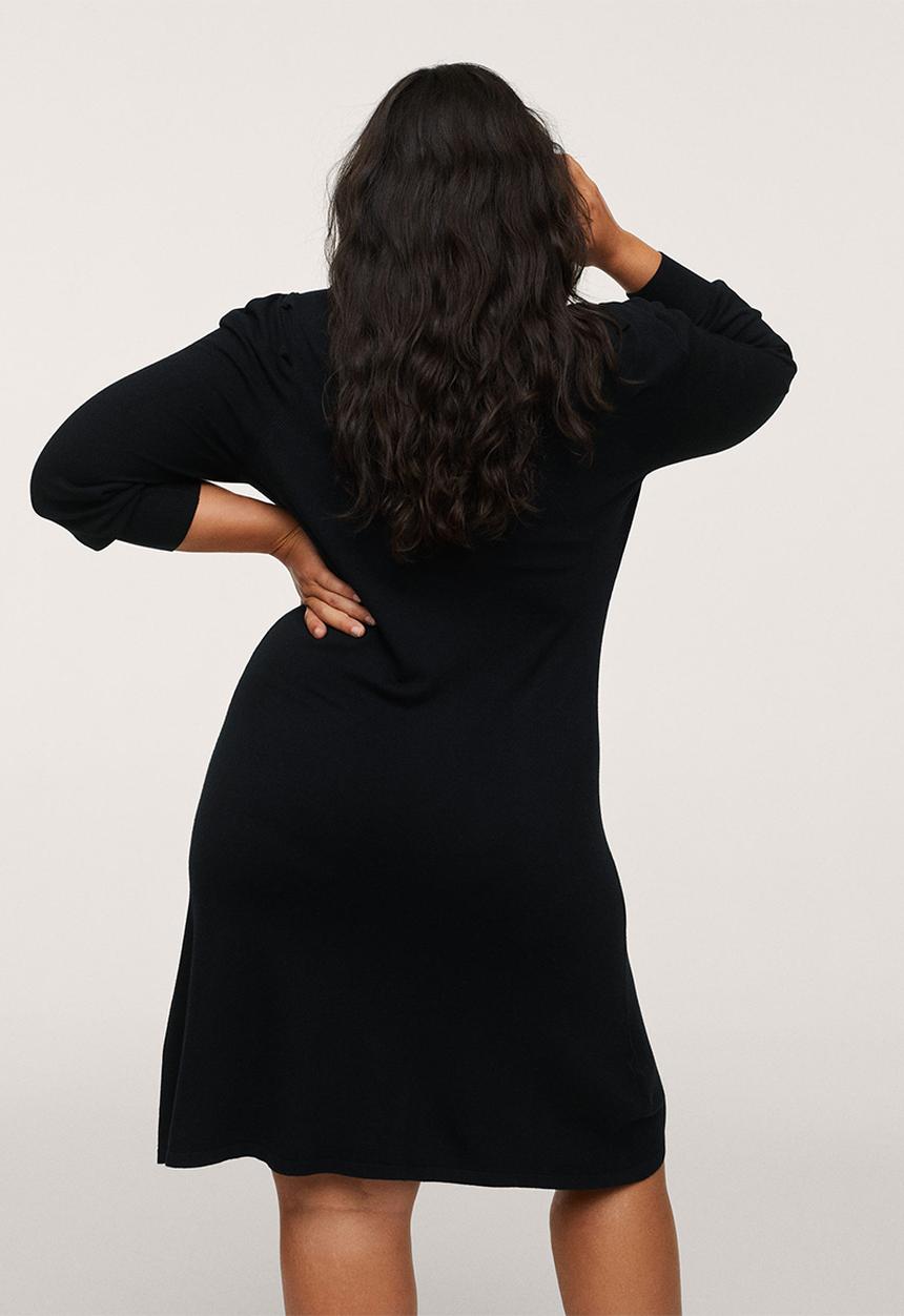 MANGO - Plus dress blonli - black