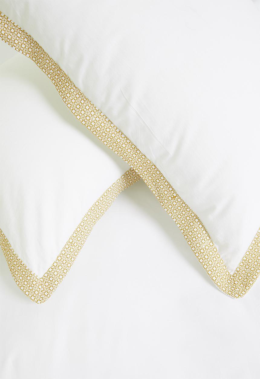 Sixth Floor - Pablo embroidered duvet set - mustard