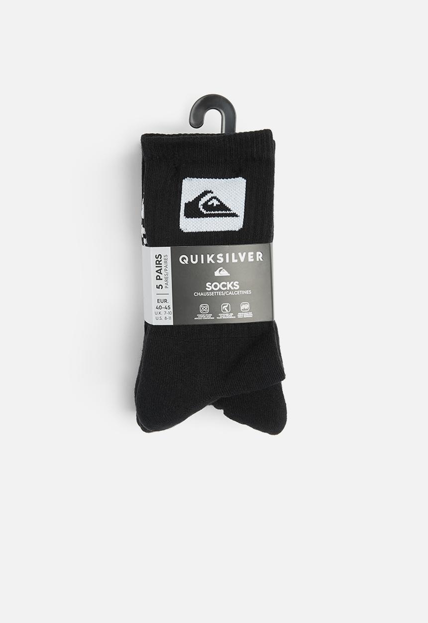 Quiksilver - 5 crew pack - black
