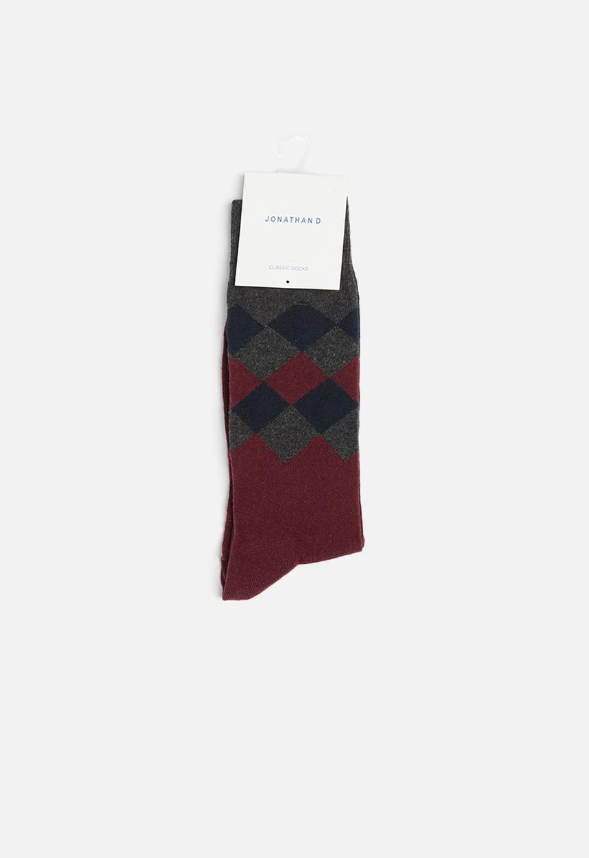 Jonathan D - Branded single pair socks - multi