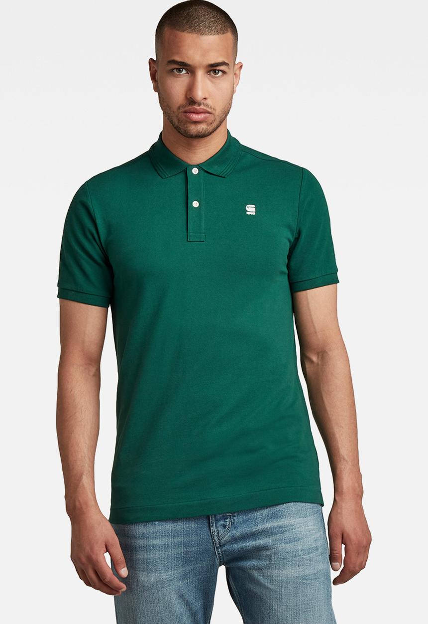 G-STAR - Dunda slim polo short sleeve - green