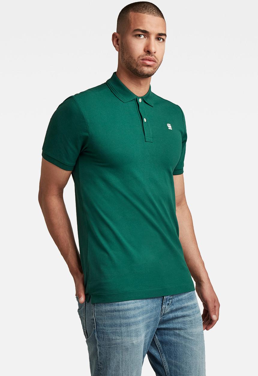 G-STAR - Dunda slim polo short sleeve - green
