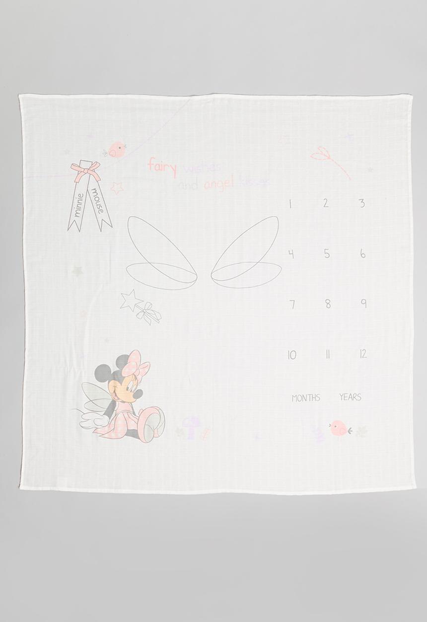 Character Group - Minnie milestone blanket - pink