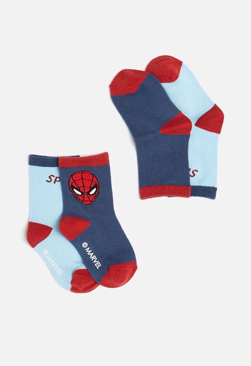 Cotton On - 2 Pack lcn crew sock - lcn mar spiderman