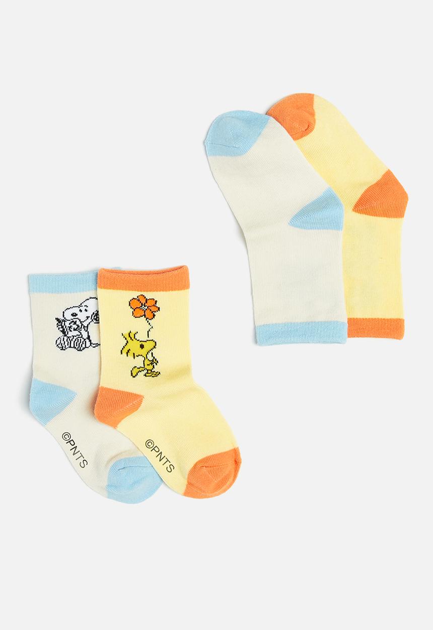 Cotton On - 2 Pack lcn crew sock - lcn pea snoopy