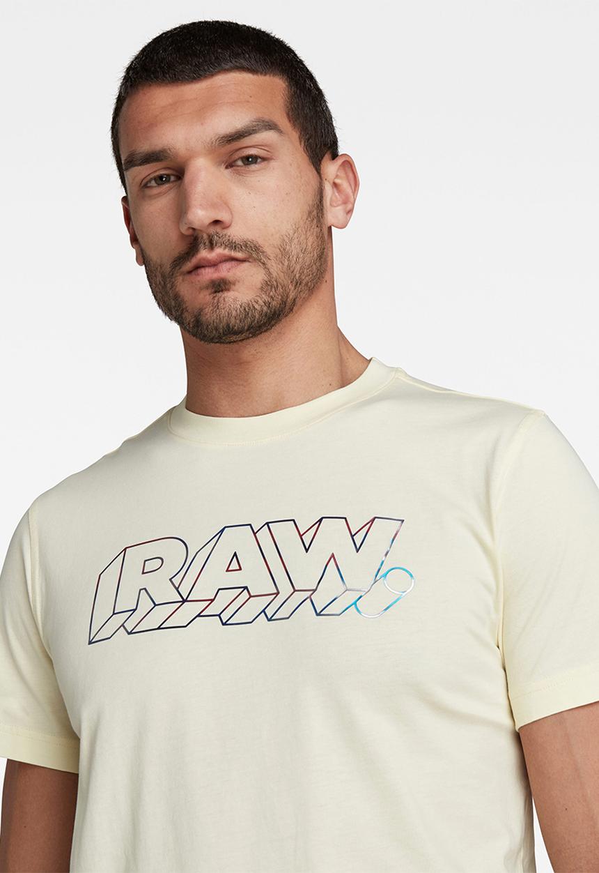 G-STAR - 3D raw. T-shirt - light canary