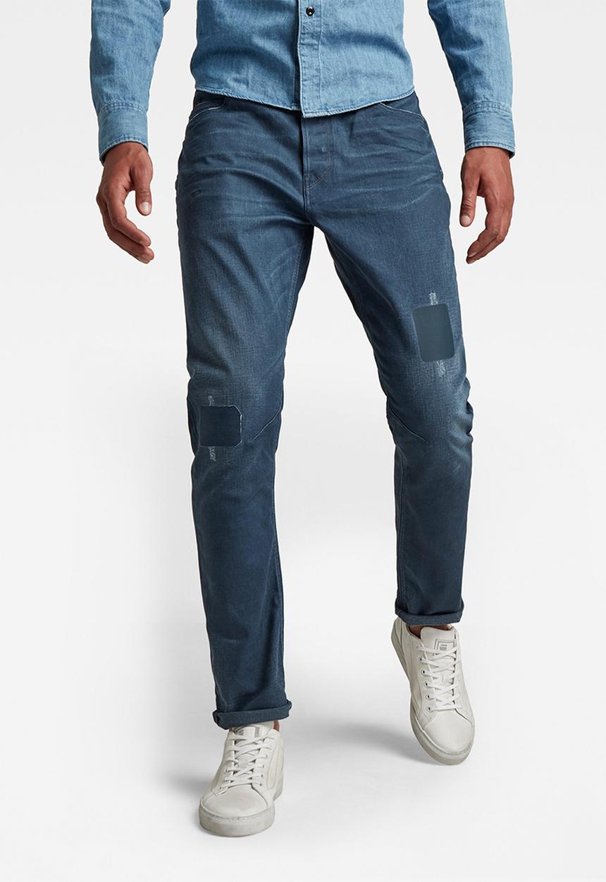 G-STAR - A-staq tapered - worn in rivulet patch restored