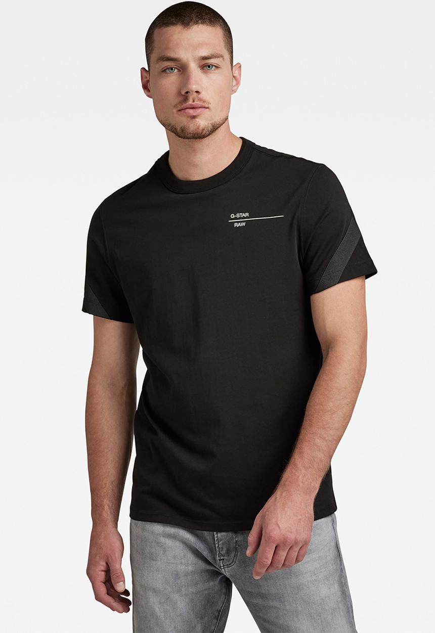 G-STAR - Astro back tape tee - dk black