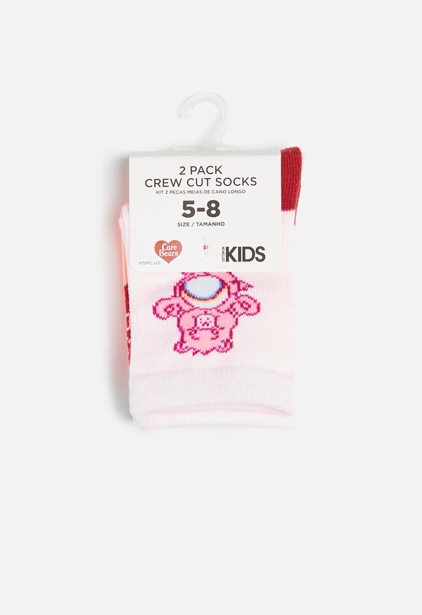 Cotton On - 2 Pack lcn crew sock - lcn clc care bears