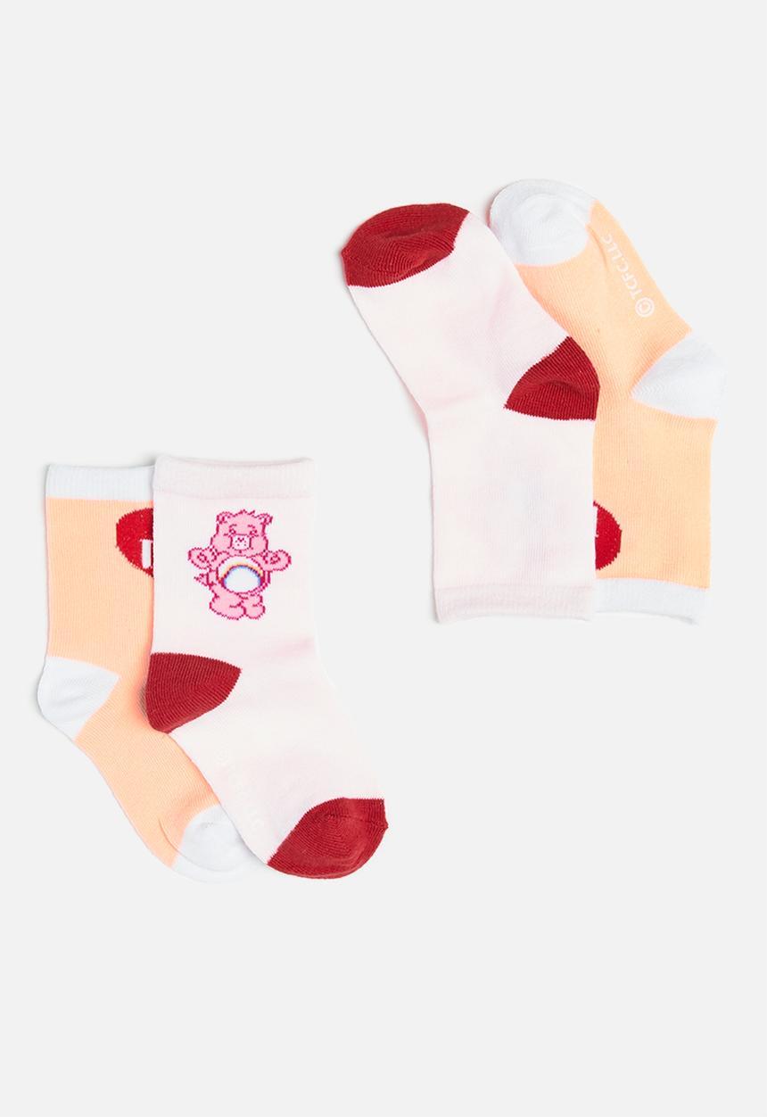 Cotton On - 2 Pack lcn crew sock - lcn clc care bears